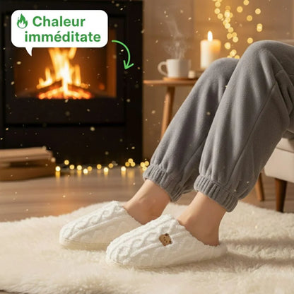 COCOONI™ – Pantoufle hiver femme | Confort cocooning & chaleur douce