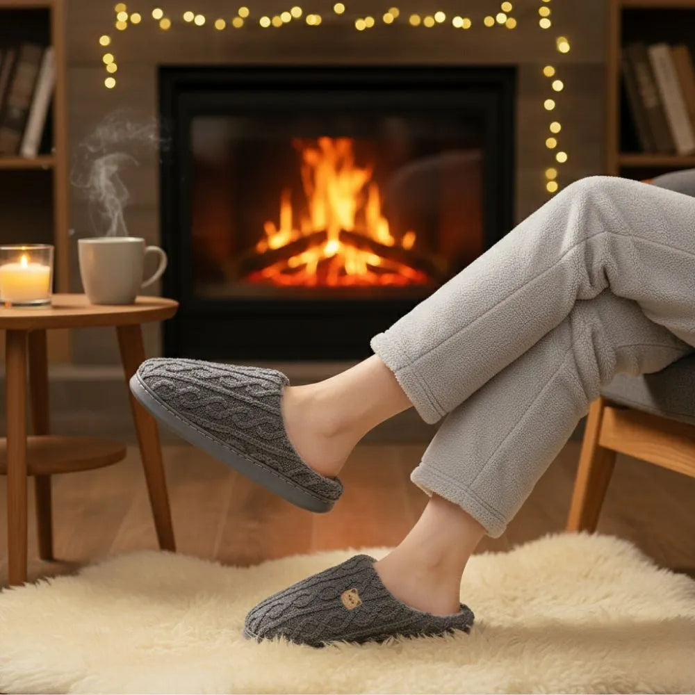 COCOONI™ – Pantoufle hiver femme | Confort cocooning & chaleur douce