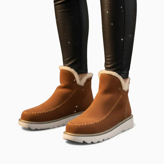 NORDÉA™ - Bottines Suede Femme Antidérapantes – Confort & Style Inégalés !