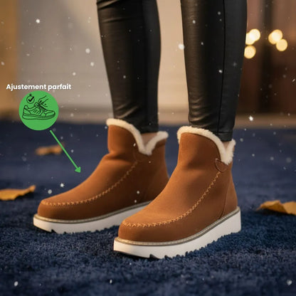 NORDÉA™ - Bottines Suede Femme Antidérapantes – Confort & Style Inégalés !