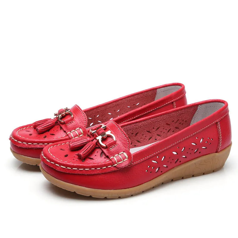 SERELA™ - mocassin femme cuir tres souple - Confort Absolu & Élégance Garantie